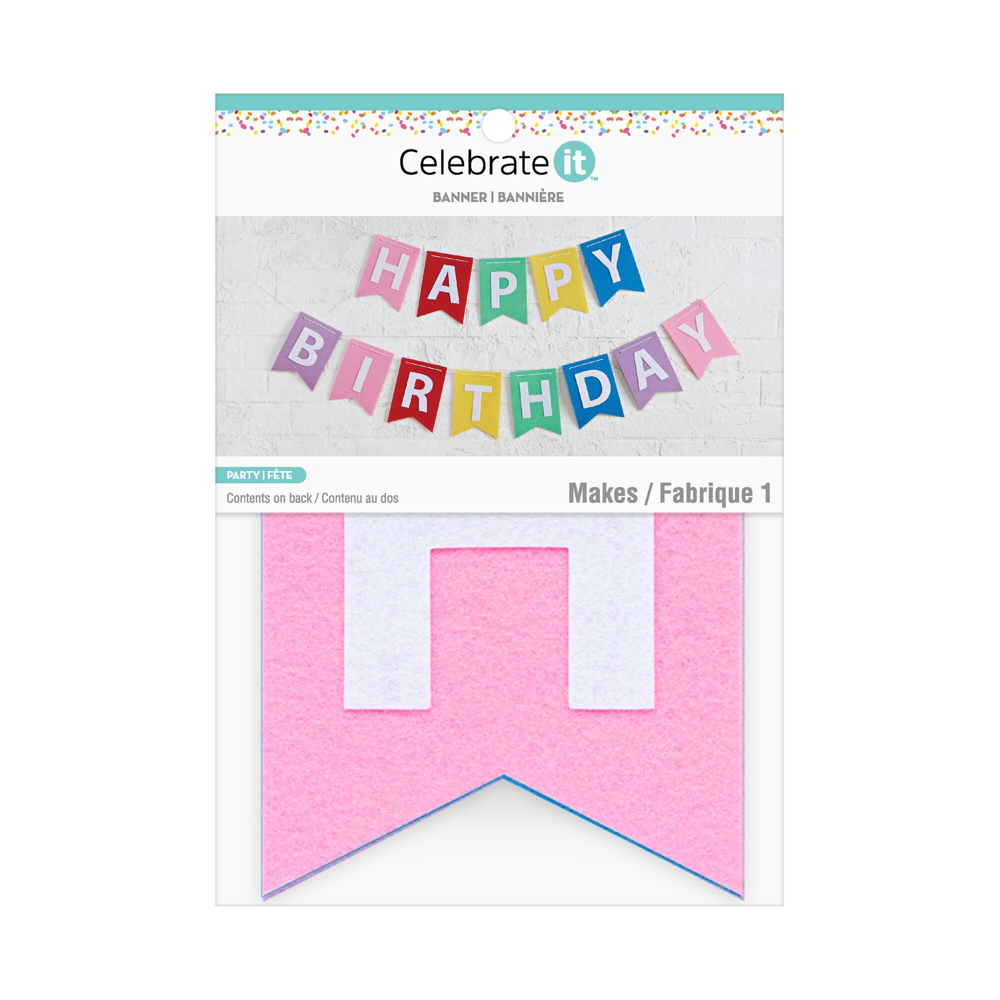 Happy Birthday Felt Garland by Celebrate It™